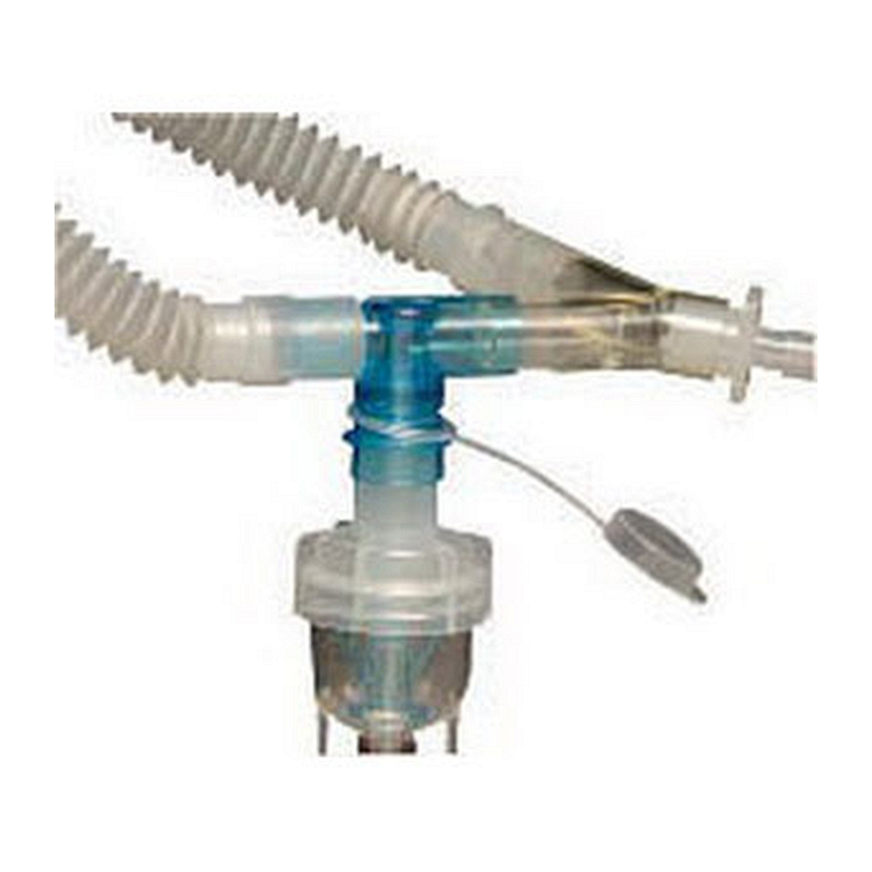 Airlife Valved Tee Adapter 15MM I.D. X 15MM O.D. with Spring Loaded Valve with Cap