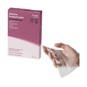 Cardinal Health Silicone Contact Layer 2" x 3". Sterile