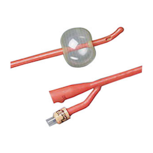 Bardex Infection Control Tiemann 2-Way Foley Catheter 18 fr 30 cc