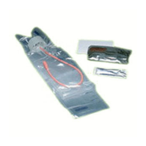 TOUCHLESS Male Red Rubber Intermittent Catheter Kit 12 Fr 550 mL
