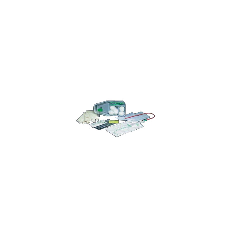 Bi-Level Tray with Coude Red Rubber Catheter 16 Fr Due to Covid-19 related supply shortages