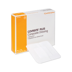 4" x 4" Coversite plus composite dressing is a waterproof version of Covrsite