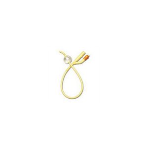 Coude 2-Way Silicone-Elastomer Coated Foley Catheter 14 Fr 10 cc