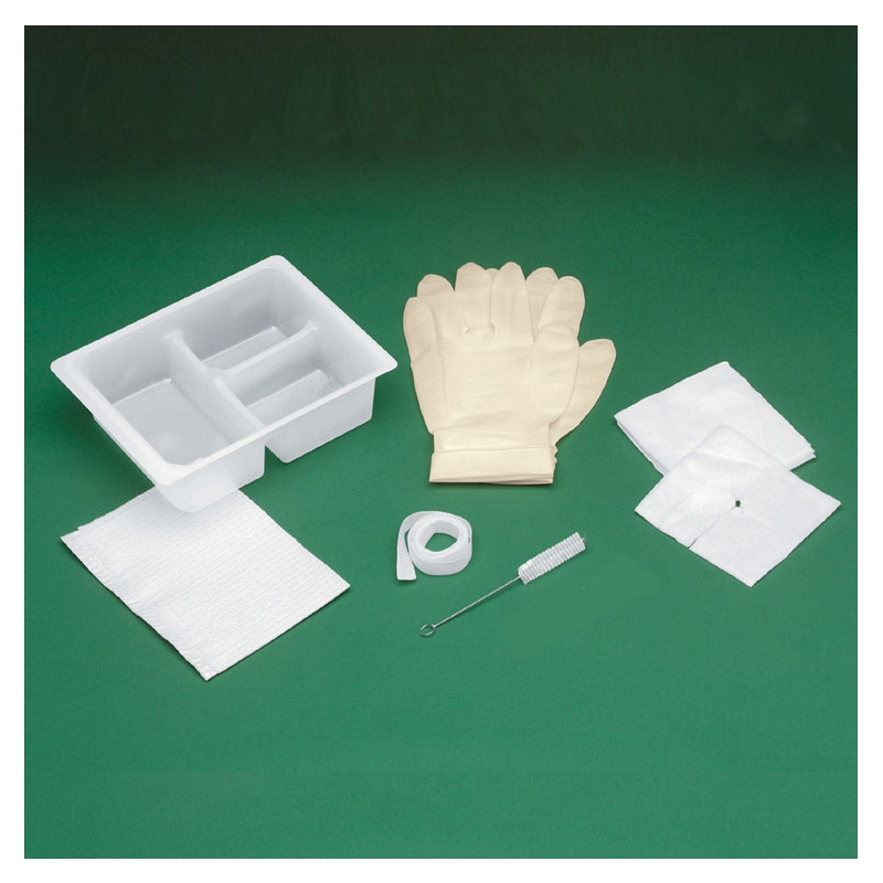 Basic Tracheostomy Clean and Care Tray 4" x 4"