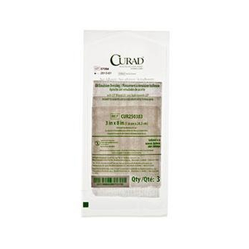 CURAD Oil Emulsion Gauze 3" x 8" Sterile 3's