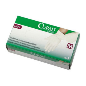 Curad 3G non-sterile powder-free textured latex exam glove
