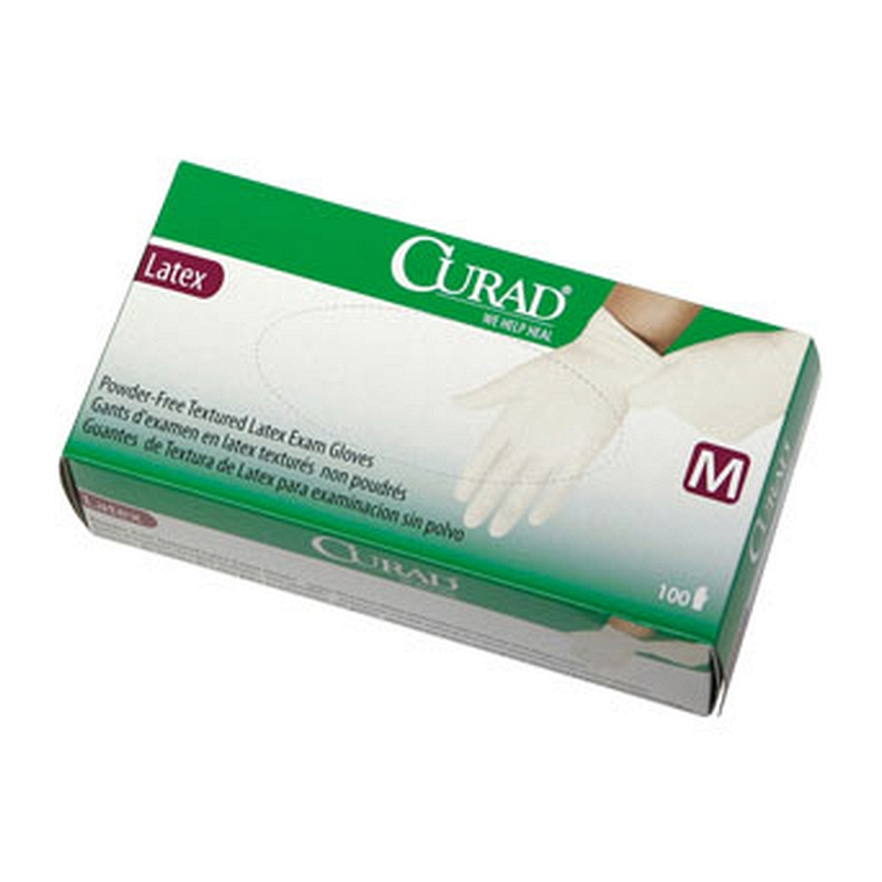 Curad 3G non-sterile powder-free textured latex exam glove