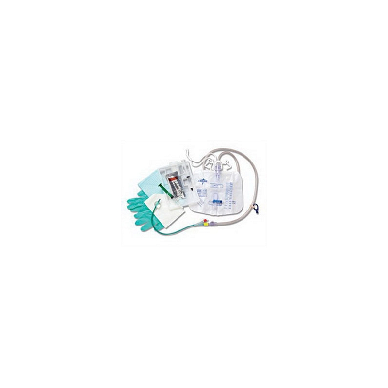 Silvertouch 100% Silicone Closed System Foley Catheter Tray 16 Fr 5 cc