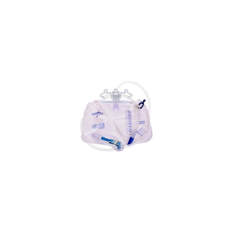 Urinary Drainage Bag with Anti-Reflux Tower and Metal Clamp 2
