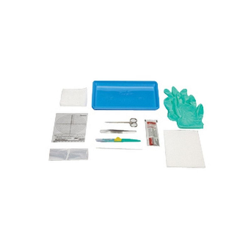 Debriment Tray with Safety Scalpel