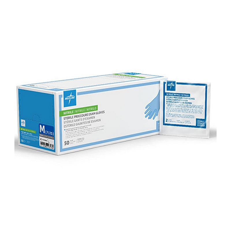 Medline Sterile Powder-Free Nitrile Exam Glove