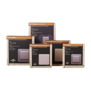 Optifoam Foam Dressing 6" L x 6" W Square Shape Non-Adhesive