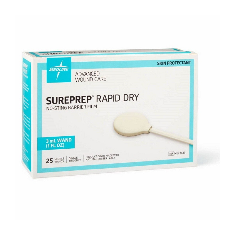 Medline SurePrep Rapid Dry No-Sting Barrier Film