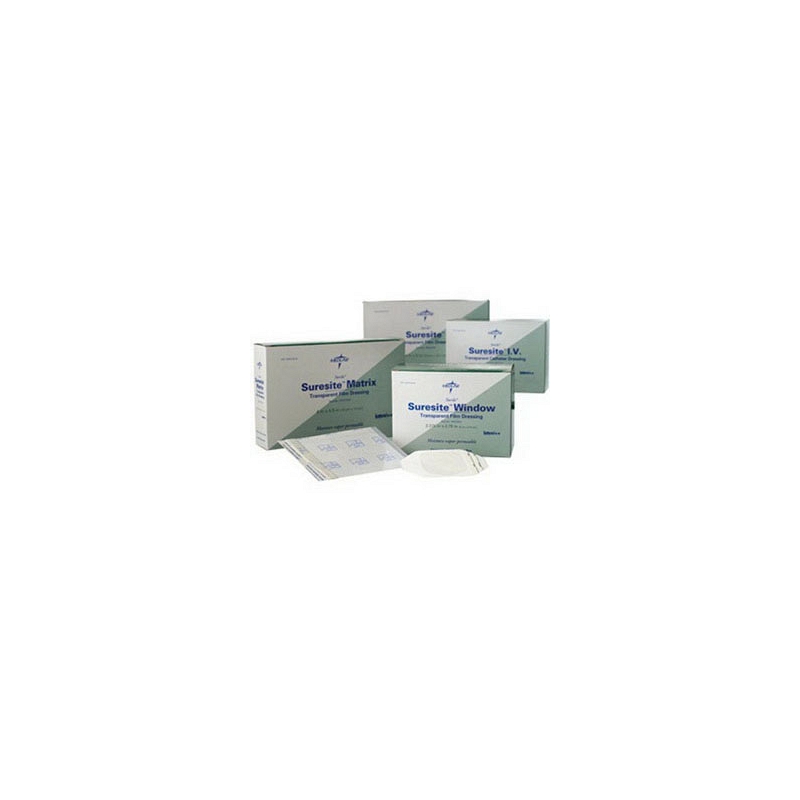 Suresite Transparent 2 Handle Film Dressing 4" x 5" Rectangle