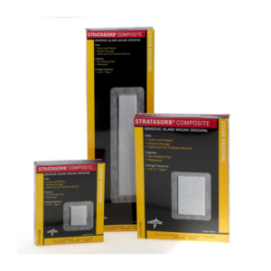 Stratasorb Composite Island Dressing 4" W x 14" L Rectangular Shape