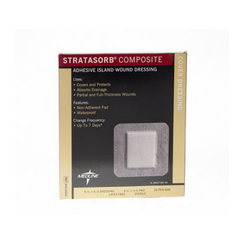 Stratasorb Composite Island Dressing 6" L x 6" W