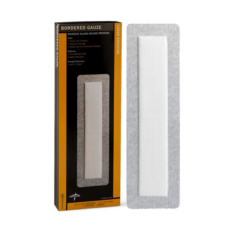 Bordered Gauze Adhesive Island Wound Dressing
