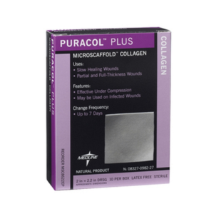Puracol Plus collagen dressing 2" x 2.2" size