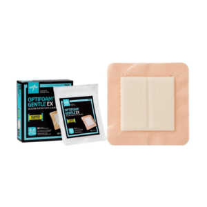 Optifoam Gentle EX Silicone-Faced Foam Dressing with Border