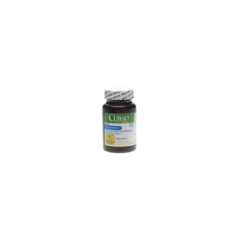 CURAD Sterile Plain Packing Strip 1/4" x 5 yds.