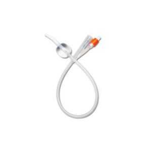 Coude Silicone Catheter 18 Fr 30 cc