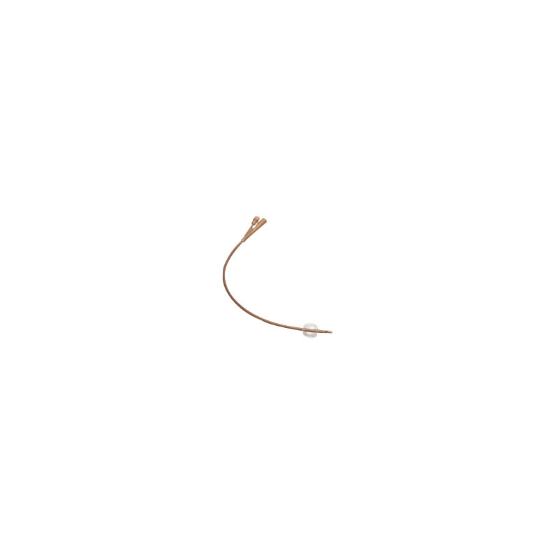Dover Silver-Coated 2-Way Silicone Foley Catheter 22 Fr 30 cc
