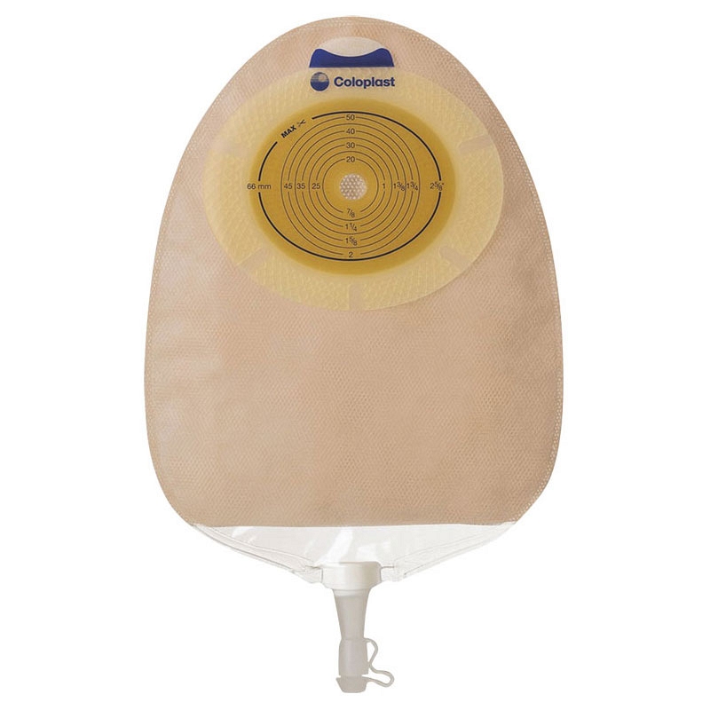 SenSura Xpro Non-Convex Extra-Extended Wear Urostomy Pouch Pre-Cut 1"