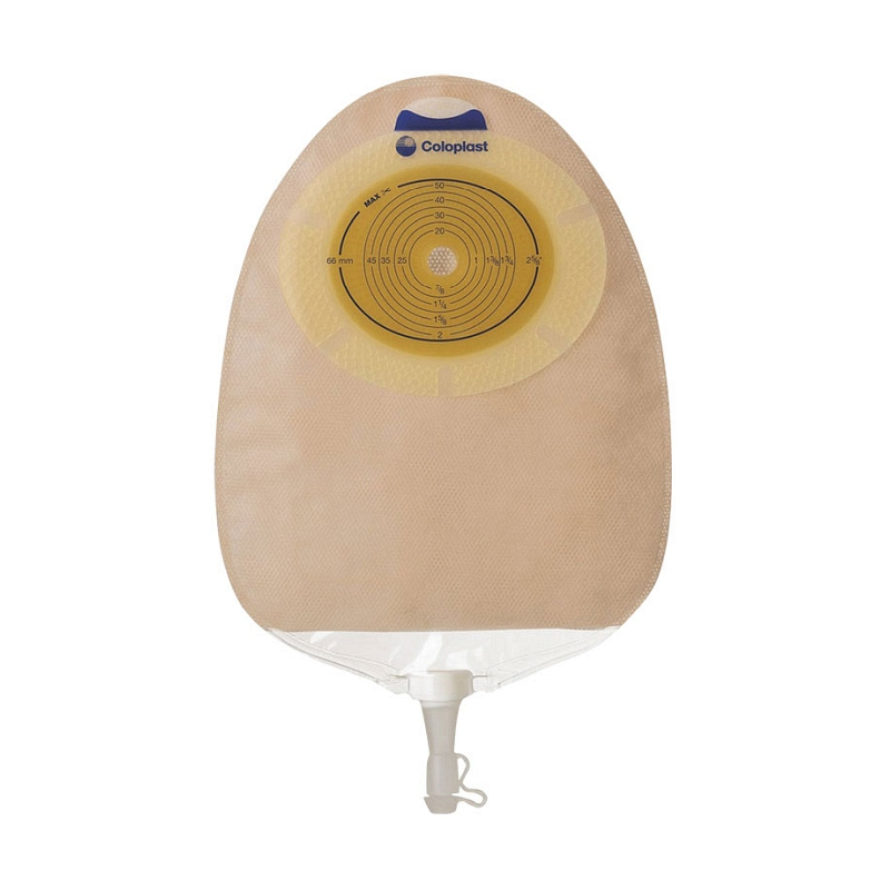 SenSura Xpro Convex Light Extended Wear Urostomy Pouch Cut-To-Fit 5/8"-1-5/16" Transparent
