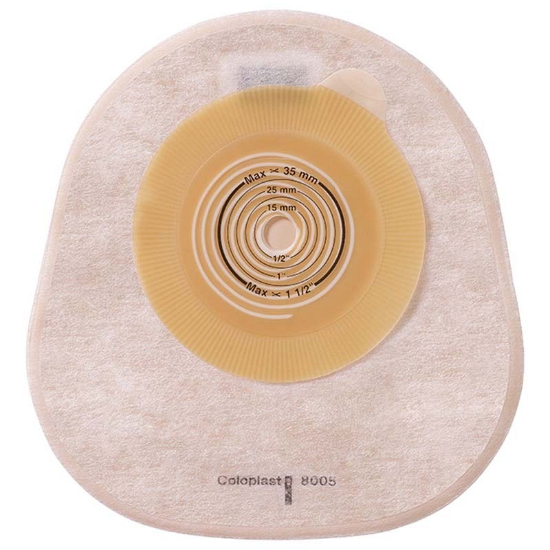 Assura ColoKids 1-Piece Pediatric Closed-End Pouch Cut-to-Fit Flat 5/8" - 1-1/2"