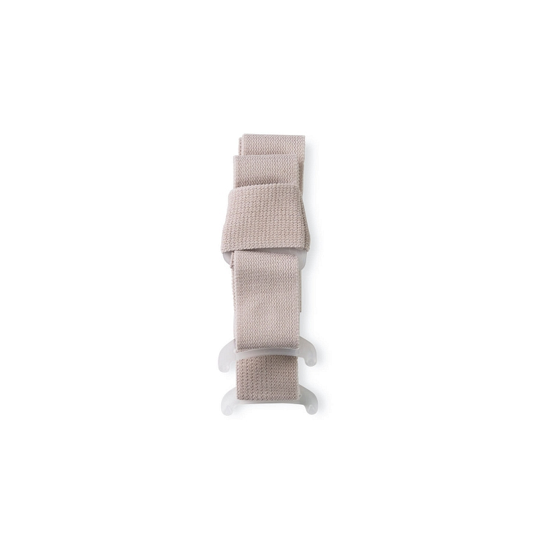 Neutral gray color was designed to blend in under clothing. Four-tab connection provides extra stability across the entire peristomal area. Designed specifically for use with SenSura Mio products with belt tabs.    Not made with natural rubber latex