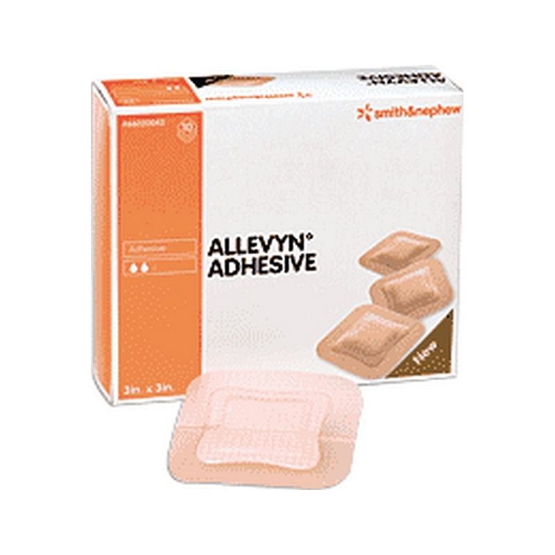 Allevyn 7" x 7" adhesive dressing.