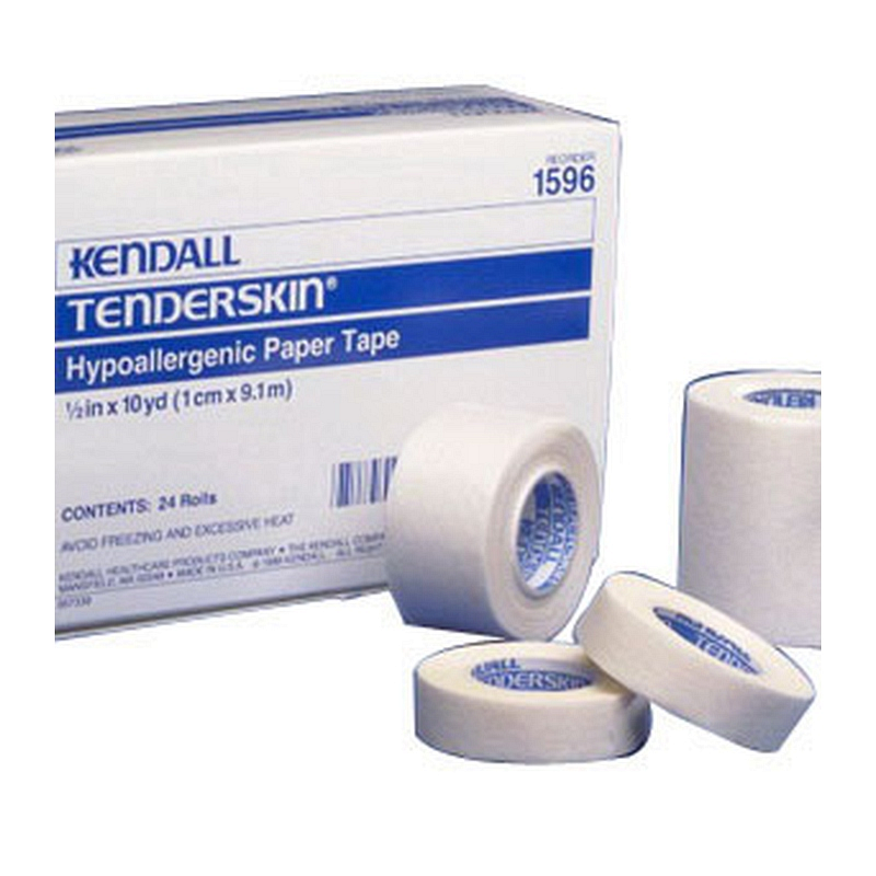Kendall Hypoallergenic Paper Tape 0.5" x 10 yds.