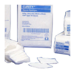 Curity Nonsterile Gauze Sponge 4" W x 8" L