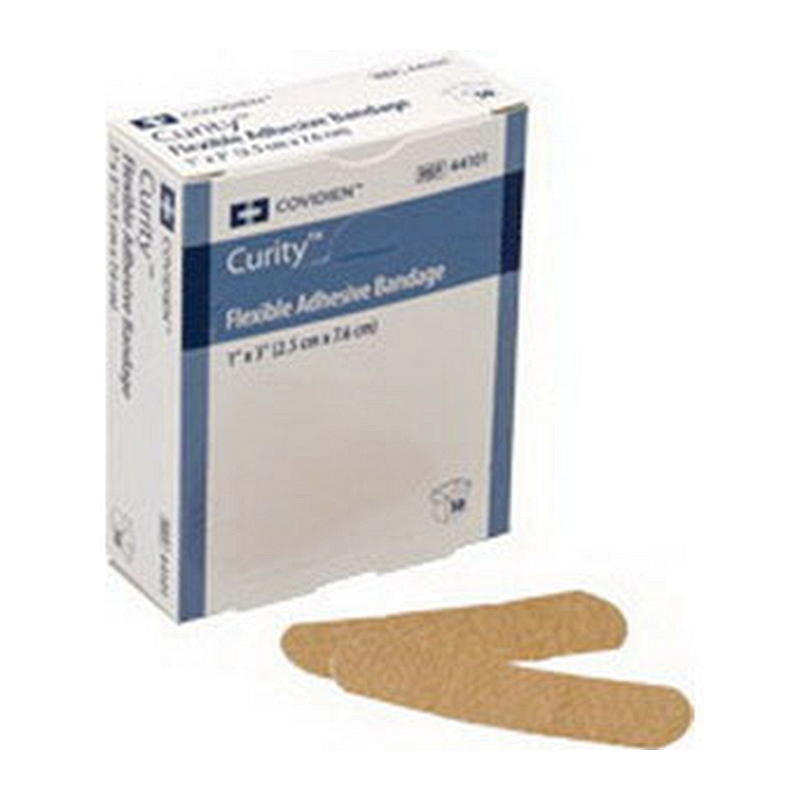 Curity Fabric Adhesive Bandage 2" L x 3-3/4" W Rectangle Shape Extra-Large 1-1/4" x 1-7/8" Pad Size