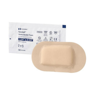 Cardinal Health Kendall Foam Border Gentle Silicone Adhesion Dressing