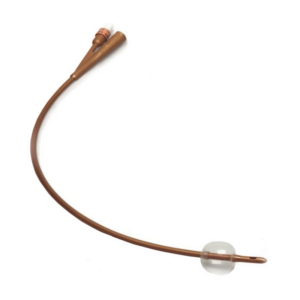 Dover 2-Way Silver-Coated Silicone Foley Catheter with Phosphate Silver Ion Technology 16 fr 16" L