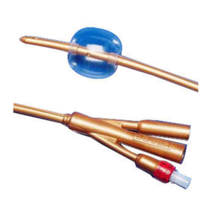 Dover 2-Way Silver-Coated Silicone Foley Catheter with Phosphate Silver Ion Technology 24 fr 16" L