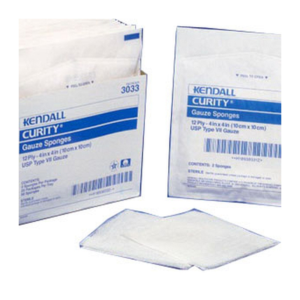 Curity Sterile Gauze Sponge 4" L x 4" W