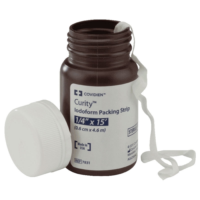 Curity Iodoform Packing Strips 1" x 5" yds.