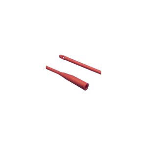 Dover Hydrophilic Coated Red Rubber Urethral Catheter 14 Fr 14"