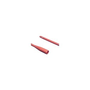 Dover Hydrophilic Coated Red Rubber Urethral Catheter 22 Fr 14"