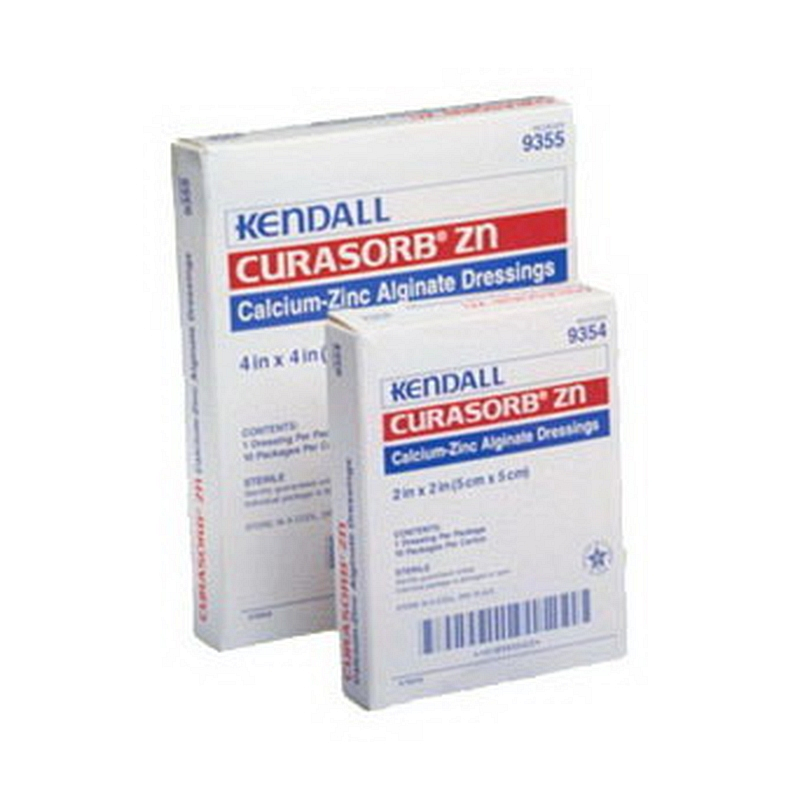 Curasorb Zinc Calcium Alginate Dressing 2" L x 2" W Square Shape