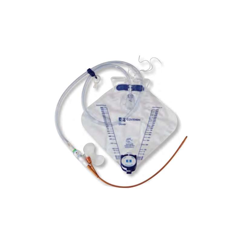 Dover Silver Hydrogel Coated Silicone 2-Way Foley Catheter Tray