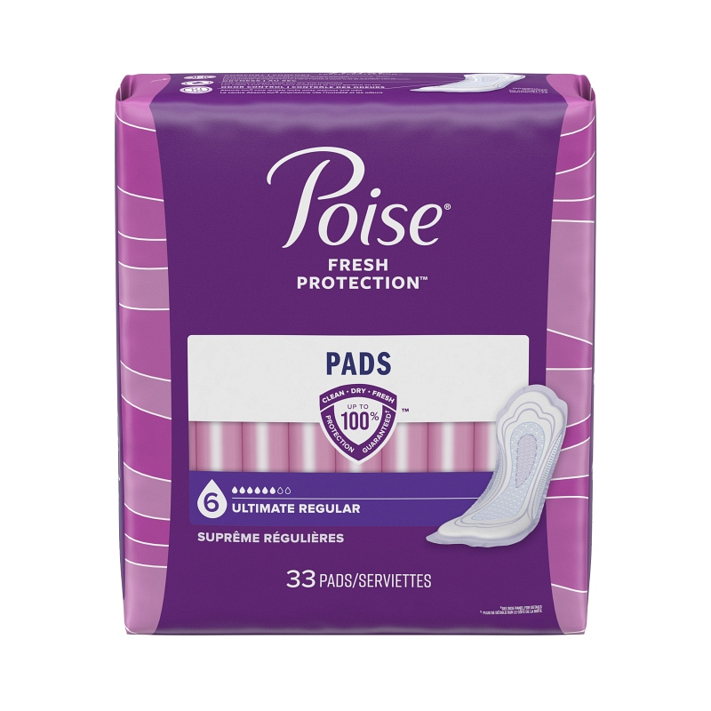 Poise Ultimate Coverage Protection Supreme Pad 14.37" L