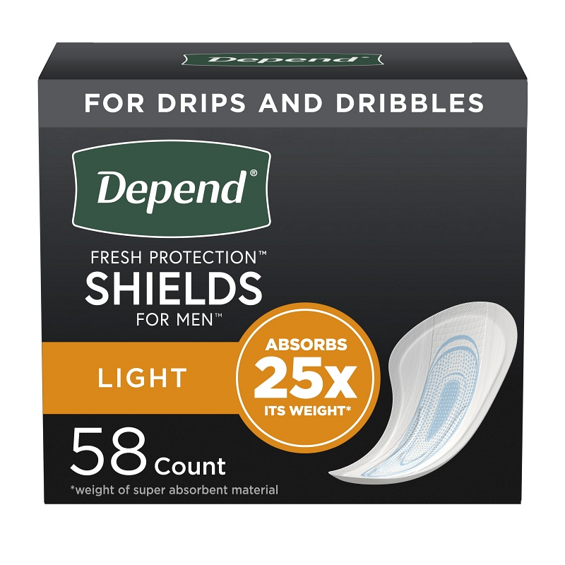 Depend Shields For Men light absorbency