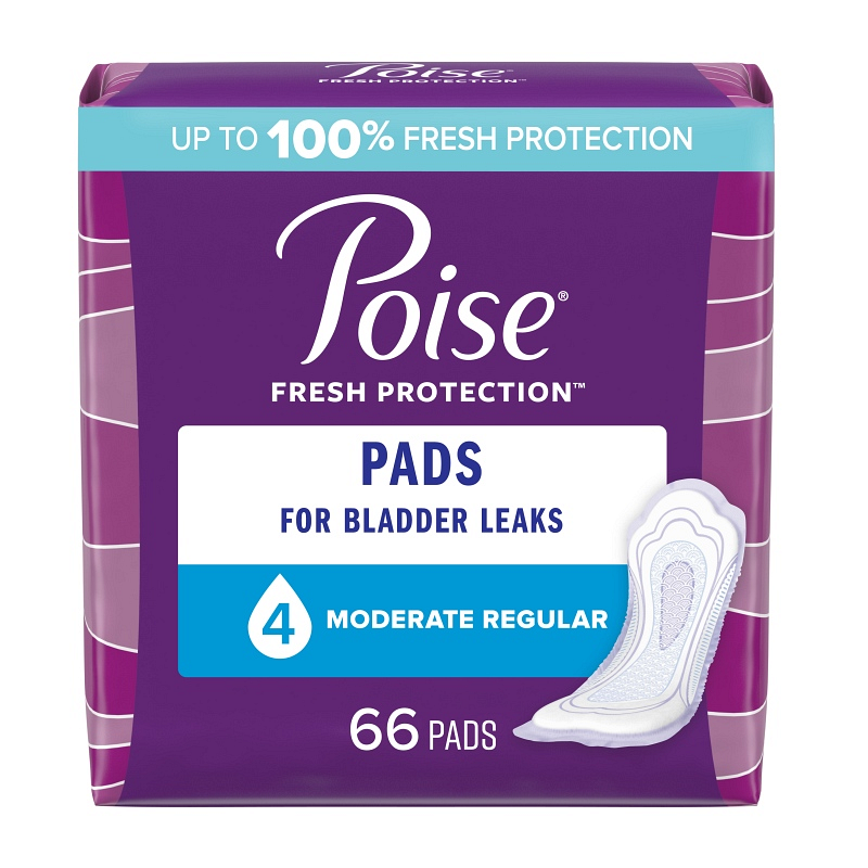 Poise Pad Moderate Absorbency 11"L