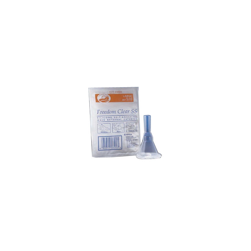 Freedom Clear Sport Sheath Self-Adhering Male External Catheter