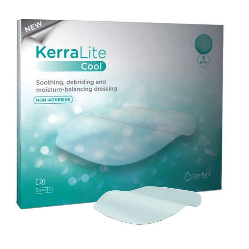 KerraLite Cool Non-Adhesive Hydrogel Sheet Cover Dressing Combination