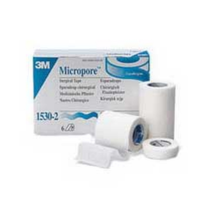 Micropore Standard Hypoallergenic Paper Surgical Tape with Rayon Backing 3" x 10 yds.