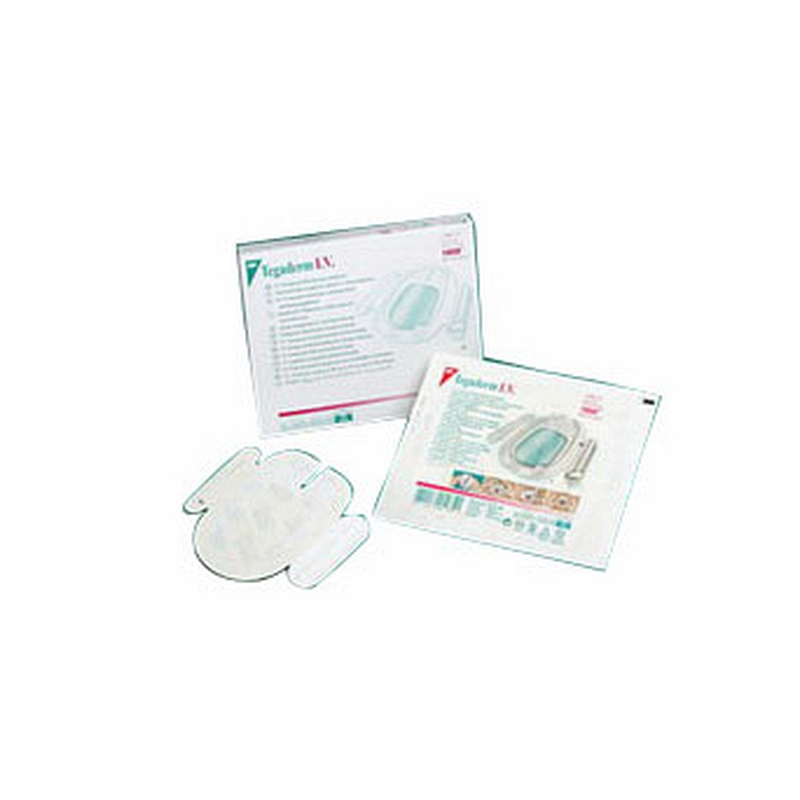 Tegaderm I.V. Transparent Adhesive Film Dressing with Border 2-3/4" x 3-1/4"